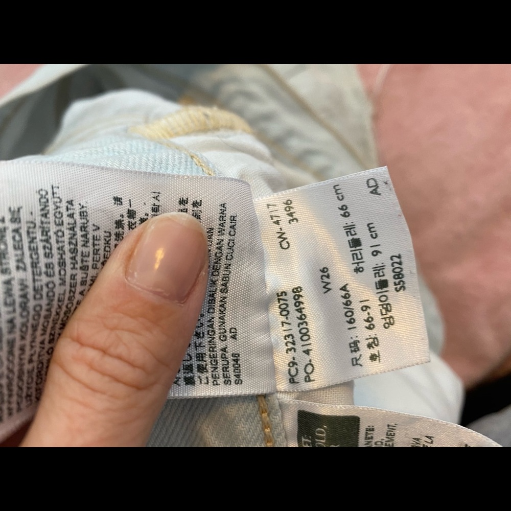 501 Levi’s white wash Jean shorts - Picture 5 of 7